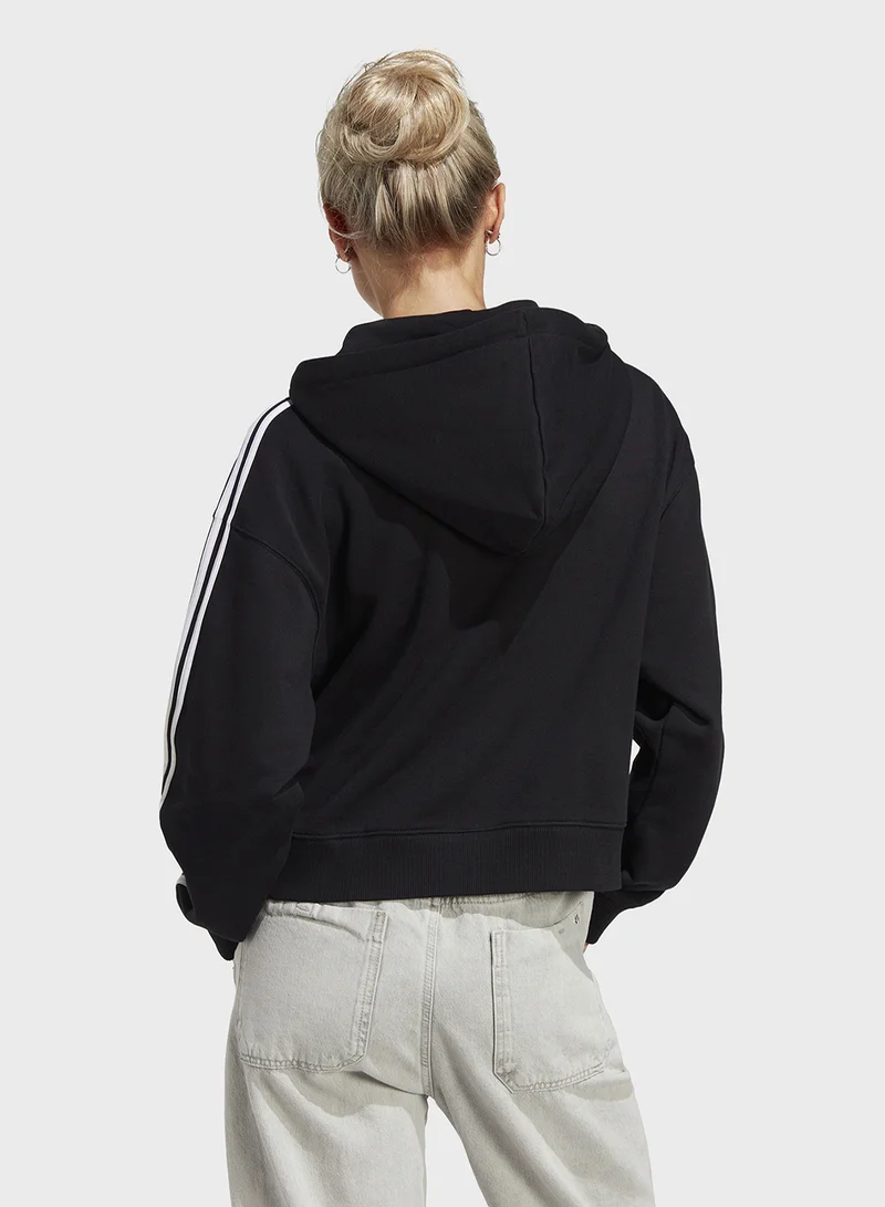 Adidas 3 Stripes French Terry Hoodie