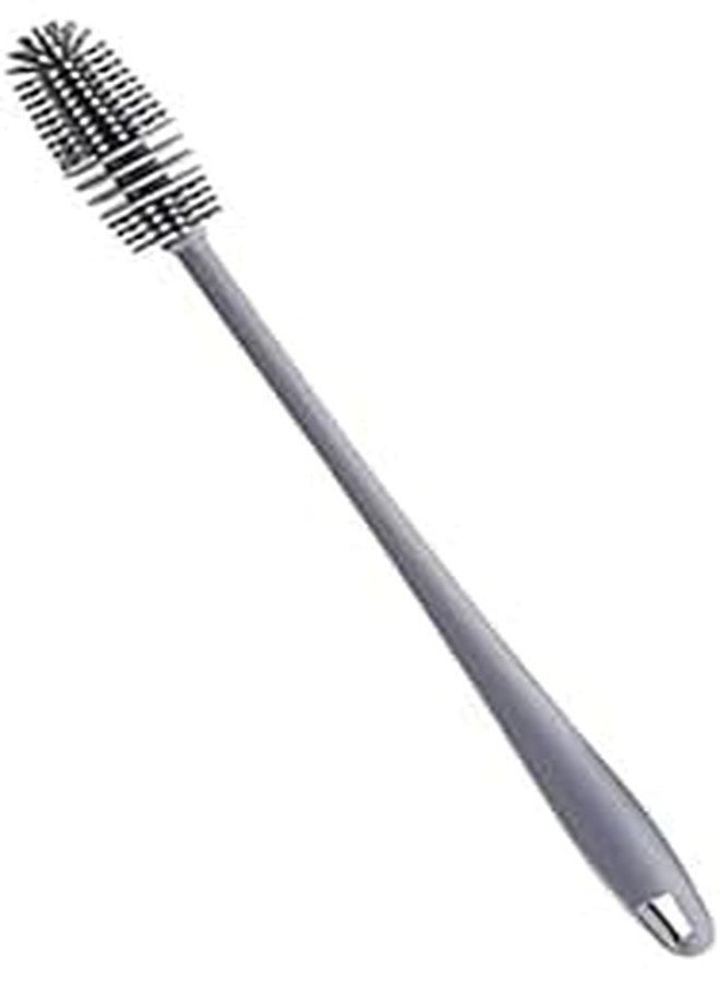 FASH Bottle Brush, Bottle Cleaning Brush with 13" Long Handle Water Bottles Cleaner Cleaner Brush for Hydro Flask,Glassware,Vacuum Sports Bottle Vases,Water Bottle Cleaner Brushes (1), Grey