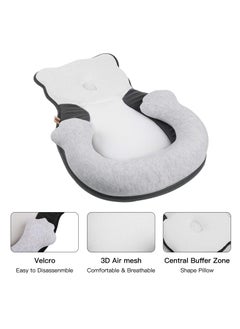 KASTWAVE Portable Snuggle Bed-Co-Sleeping Bed for 0-6 Months Baby Head Support Adjustable with 3D Breathable & Ultra Soft Infant Floor Bedfor Travel, Newborn Essentials Organic Co-Sleeper Baby snuggle (Bear)  - Image 4
