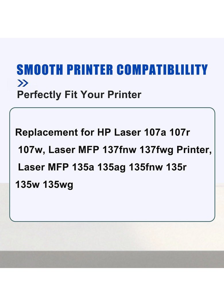 2 Pack 106A W1106A Toner Compatible with 106A Toner for 107w 107a 107r MFP 135a 135r 135w 135wg 137fnw 137fwg (Black)  - Image 2