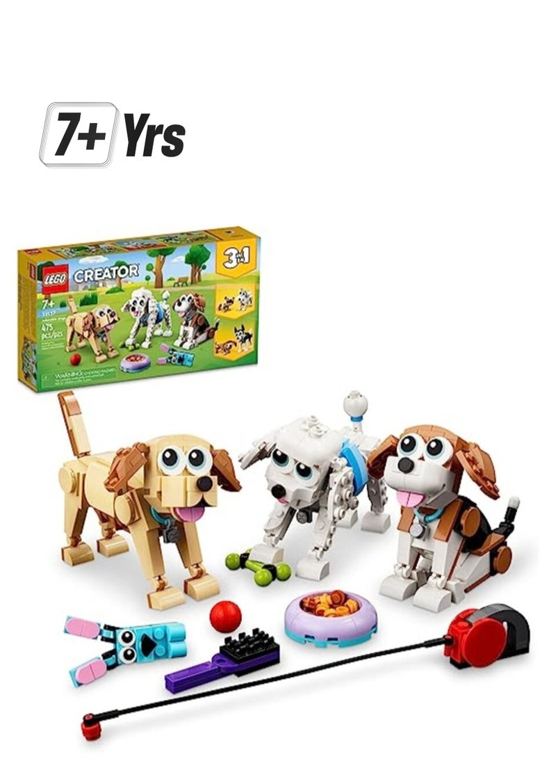 LEGO Creator Adorable Dogs 31137 Building Toy Set - Image 1