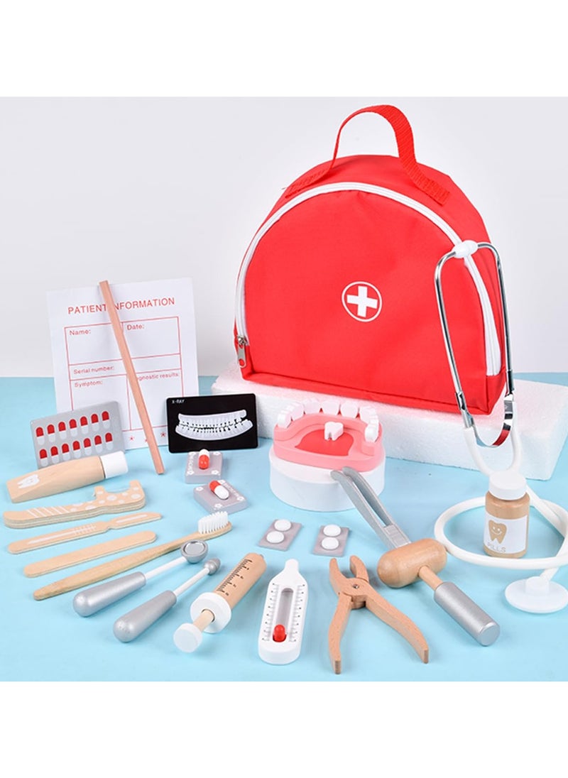 Joshberg Doctor Kit for Kids with Stethoscope Pretend Play Medical Toys Set Kids Doctor Playset Dentist Kit Toys  - Image 1