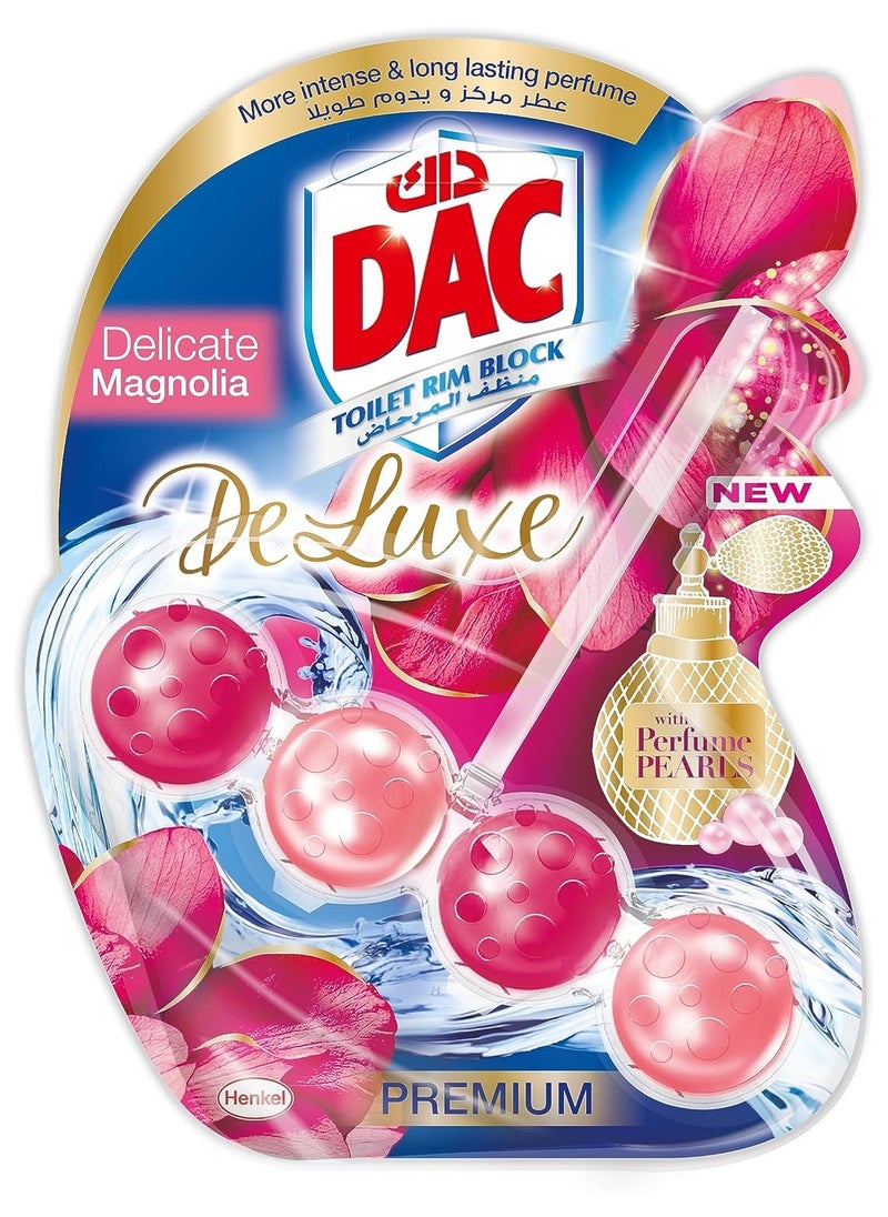 Dac Deluxe Toilet Rim Block Cleaner, Delicate Magnolia, 50gm  - Image 1