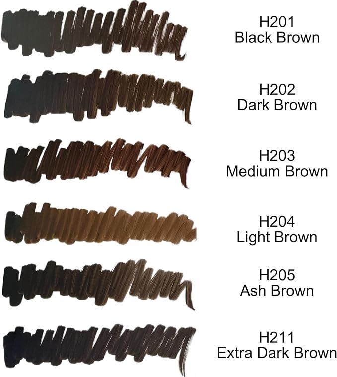 CHUSE PMU Hybrid Liquid Eyebrow Pigments 024oz7ml H211 Extra Dark Brown