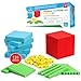 Simply magic 131 PCS Foam Base Ten Blocks for Math Place Value Blocks Base 10 Math Manipulatives K3 Math Counters Number Blocks Math Cubes Counting Blocks Kindergarten 1st 2nd 3rd Grade - Image 2