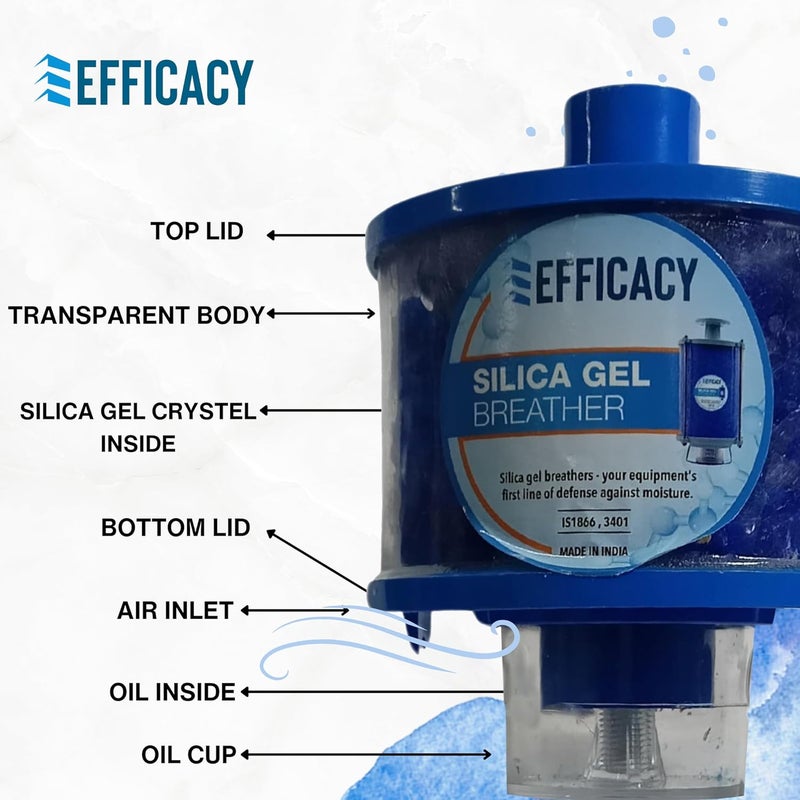 Efficacy Crystal Blue Silica Gel BreatherTransformer Breather Full PVC Body Size 500 Gram Dia 127 05 inch 1 Pc - Image 5