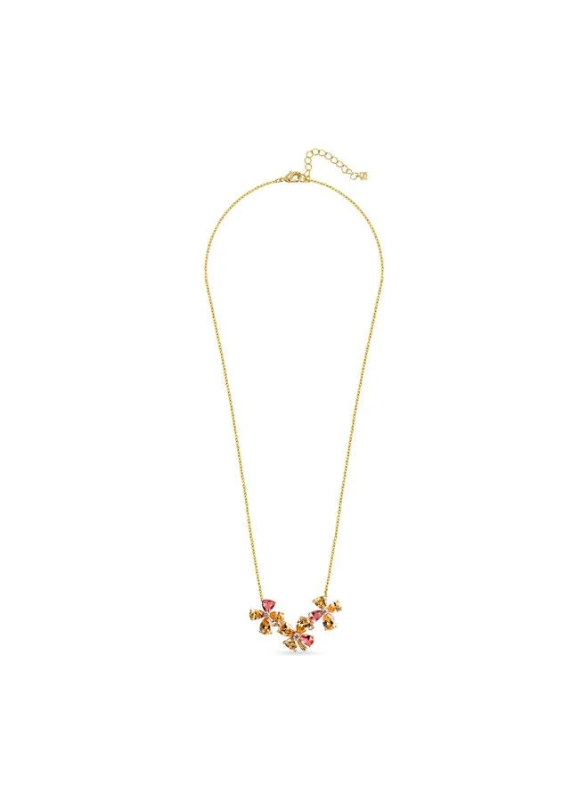 Saint Honore Paris Gala Gold Plated Stainless Steel Pendant Necklace for Women