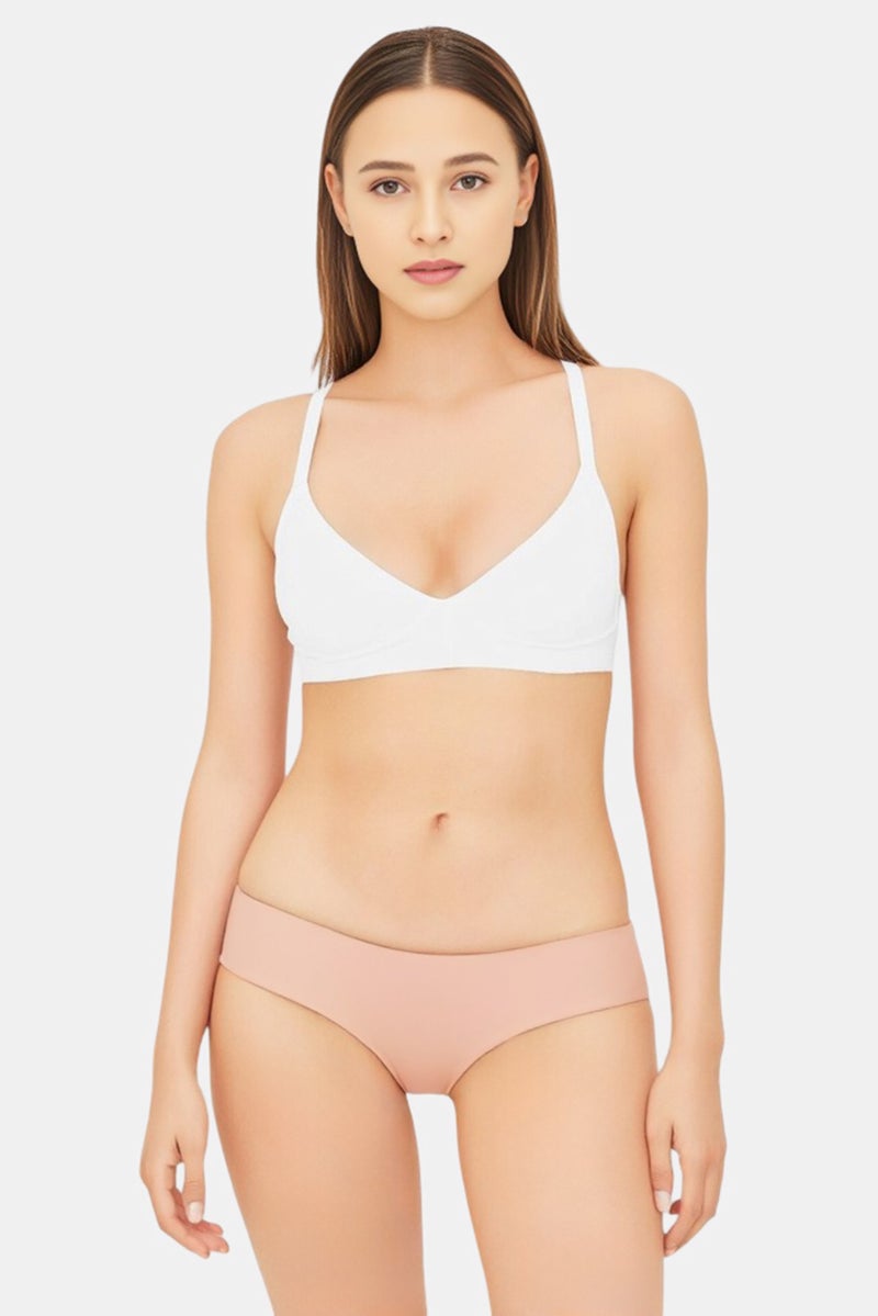arena Women Solid Bikini Bottom, Rose - Image 1