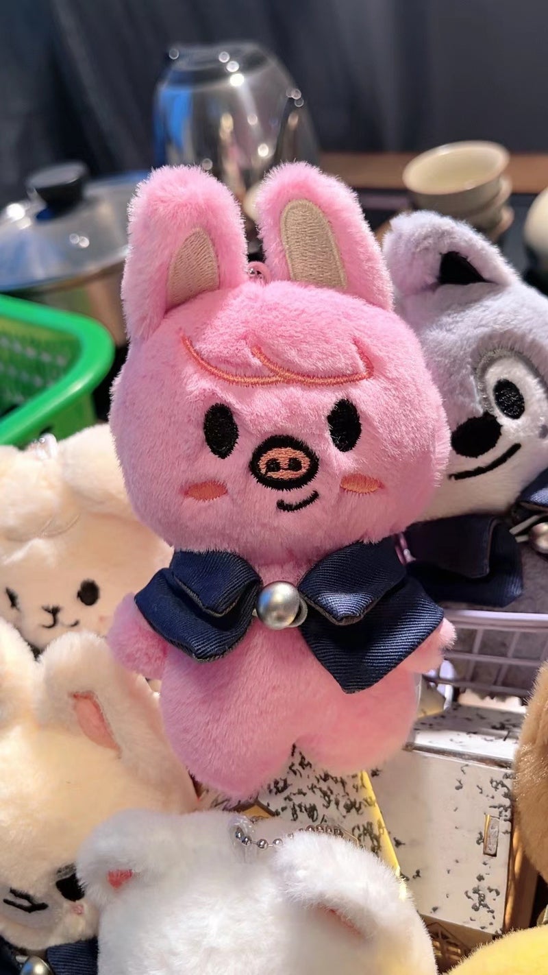 in stock SKZ Street Children Key Doll Han Zhi City Magic School Doll Clothes Keychain Small Doll Powder pig skirt keychain