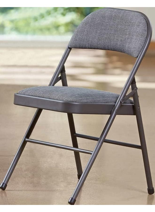 MOMENT Folding Chair With Padded Fabric Seats Multi Functional Portable Chair For Home Dining Office Outdoor Fishing  - Image 2