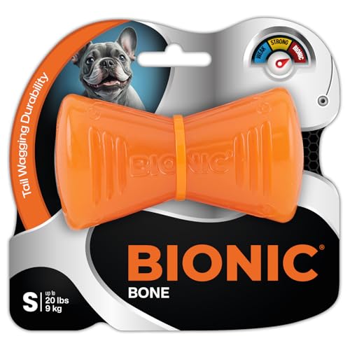 BIONIC Bone Dog Toy Small Interactive Dog Chew Toy That Stands Up to The Toughest Chewers for Dogs up to 20 lbs 9 kg - Image 1