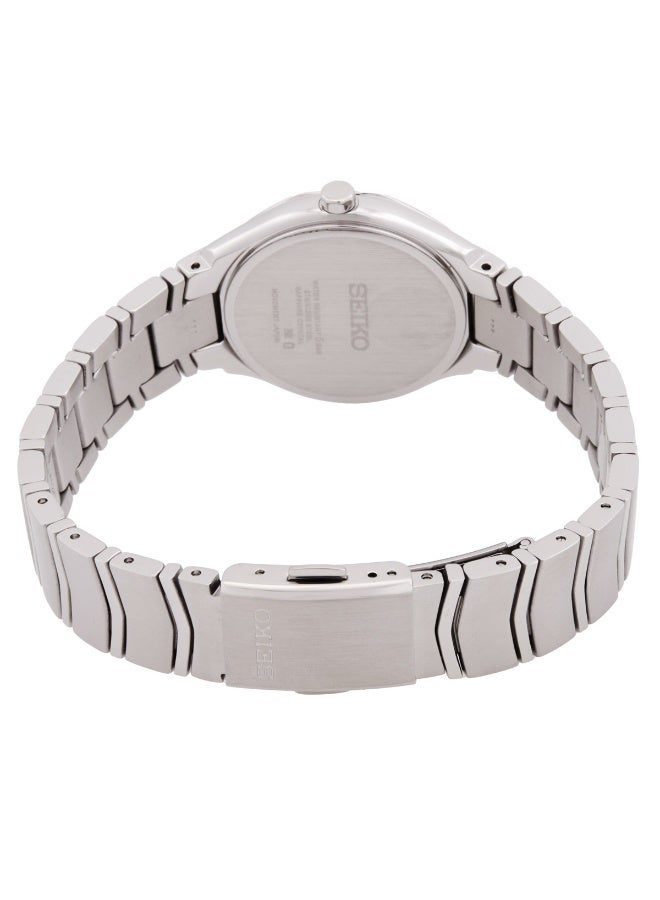 سيكو Classic Women’s Watch SUR615P1, 30 mm White Dial, Stainless Steel Case & Bracelet, Sapphire Crystal, 50 m WR - Image 2