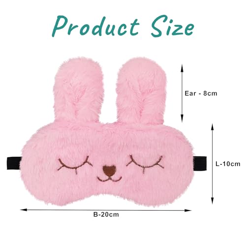 Jenna Silicone Sleep Eye Mask For Men Women, Night Sleeping Mask & Blindfold, Block Out Light, Soft Comfort Eye Shade Cover For Travel Nap (Pink) - Image 3