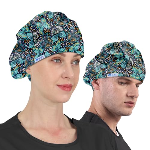 GUOER Hat Bouffant Cap One Size Multi Color (Green) - Image 2