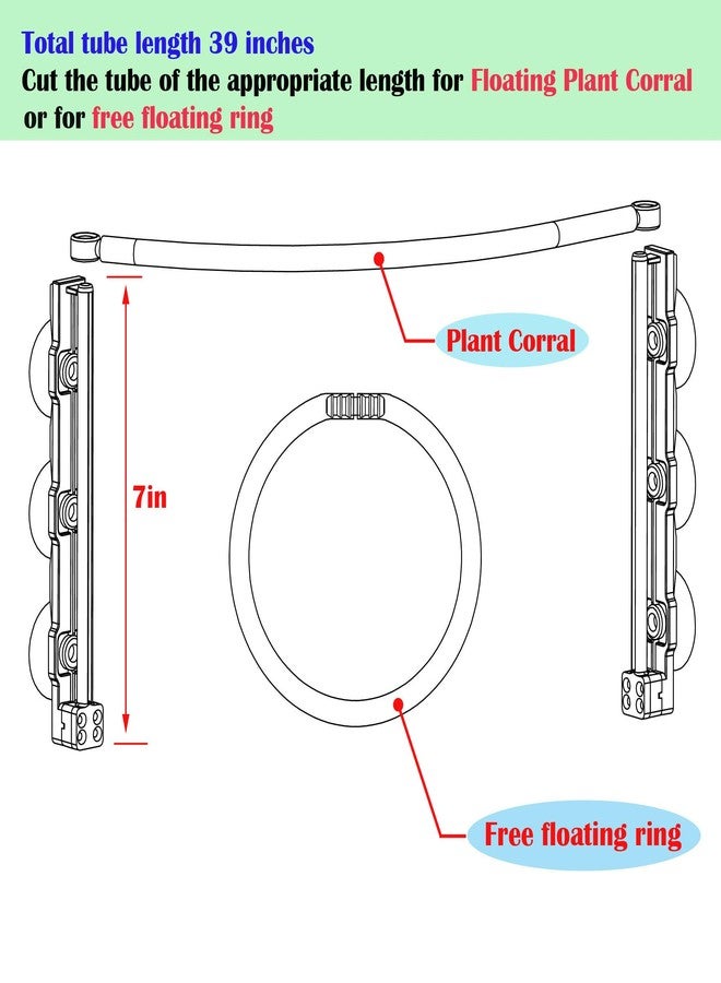 onten Aquarium Floating Plant Corral, As The Water Level Risers and Falls Automatically - Image 3
