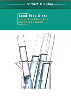 Y&D Glass Test Tubes, 25x150mm Borosilicate Tubes - Superior Heat 200℃, for Scientific Experiments, Party and Home Decorations, Candy Storage, Plant Propagation  - Image 1
