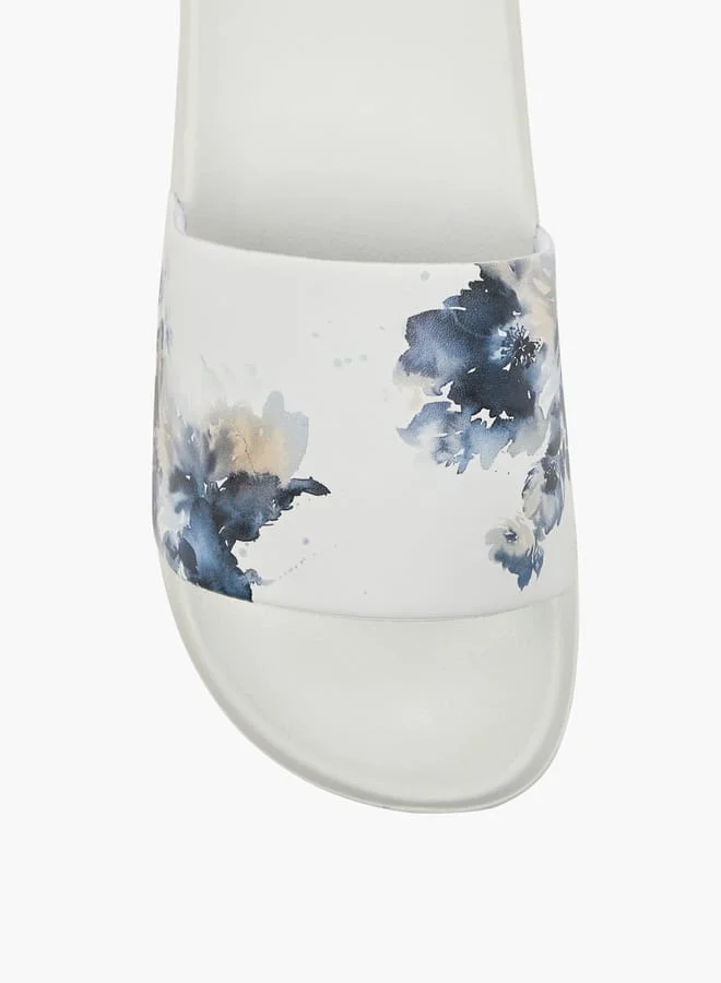 Flora Bella By Shoexpress Women's Slip-On Printed Slides