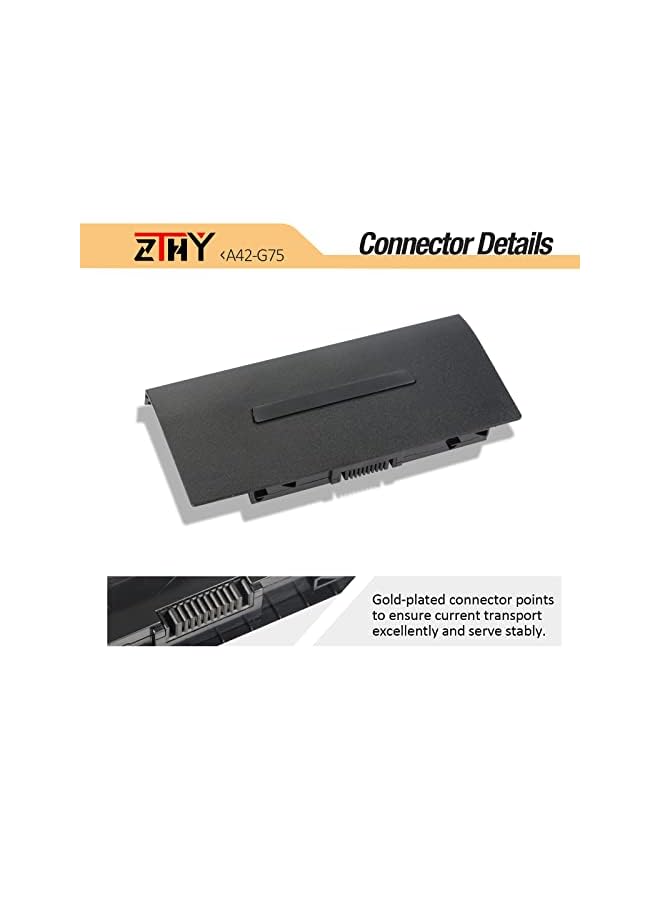 ZTHY 8 Cell A42-G75 Laptop Battery Compatible With Asus G75 G75Vm 3D G75Vw 3D G75Vx 3D G75V G75Vx G75Vm G75V G75Vw 3D Series 14.4V 74Wh 5200Mah - Image 4