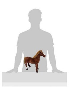 Tickles Soft Stuffed Plush Animal Standing Horse Toy For Kids (Size: 30 Cm Color: Brown)  - Image 5