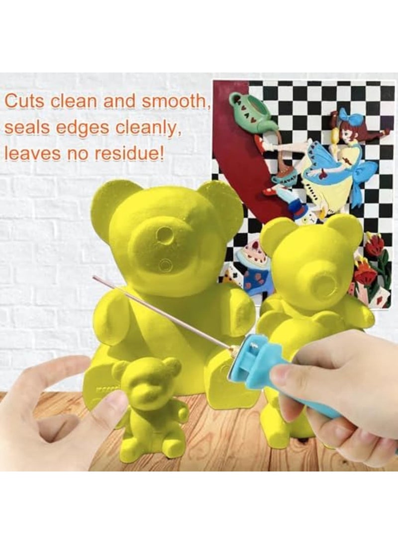 SYOSI Electric Foam Cutter - 18W Hot Wire Cutting Pen for Styrofoam, Polystyrene & DIY Crafts - 10CM Heated Wire Tool with Safety Protection for Model Making, Foam Carving & Art Projects (110-250V) - Image 2