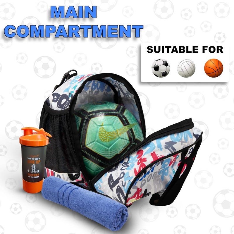 WHACKK Attack Soccer 12L Football Equipment Bags|Basketball Volleyball Bags |Adjustable Strap Backpack |Easy Access Pocket Mesh Bottle Holders | Ball Bag |Kitbag |Bag (Sport) - Made in India - Image 4