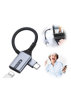 USB C to Lightning Audio and Charge Adapter Cable Type Male Female HiFi Headphones 60W Fast Data Fit with iPhone 15 iPad Pro Air MacBook Galaxy S23 Pixel 7 6