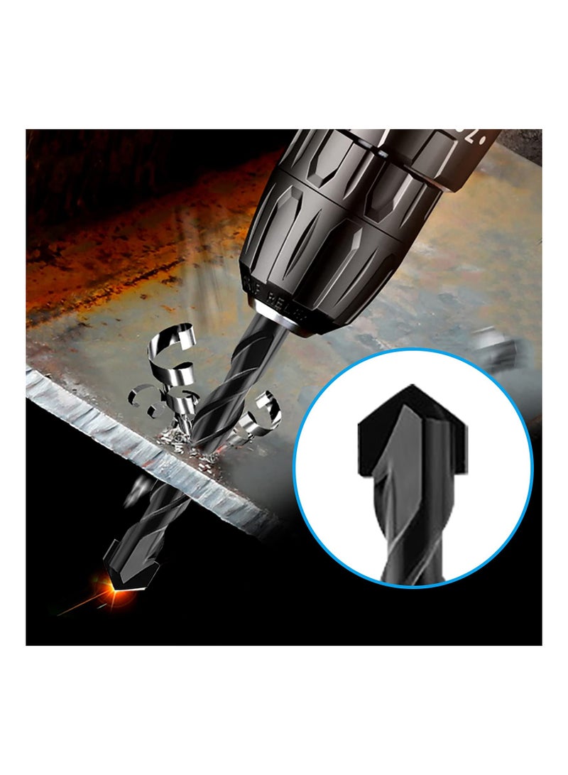 10 Pieces Masonry Drill Bit Set, Concrete Drill Bit Set Carbide Drill Bit Collection Precision Carbide Drills Versatile Drill Bit Set  for Glass, Brick, Tile, Plastic, Ceramic and Wood - Image 5
