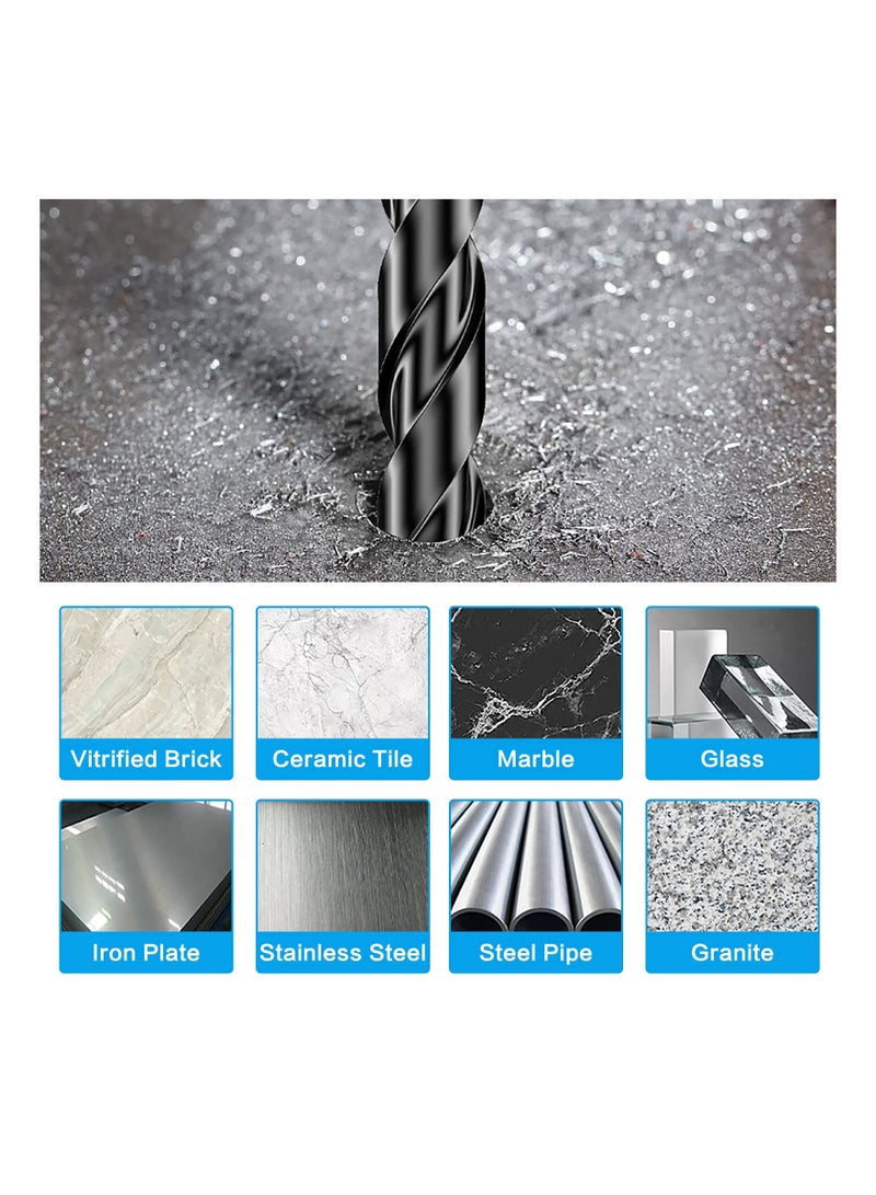 10 Pieces Masonry Drill Bit Set, Concrete Drill Bit Set Carbide Drill Bit Collection Precision Carbide Drills Versatile Drill Bit Set  for Glass, Brick, Tile, Plastic, Ceramic and Wood - Image 3
