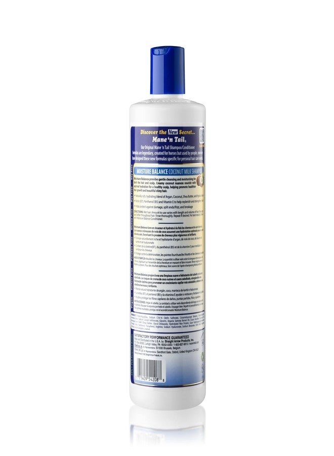 Mane 'n Tail Moisture Balance Shampoo with Coconut Milk & Biotin (20 Oz) | Sulfate-Free, Paraben-Free, Vegan Formula for Healthy Hair & Scalp - Image 2