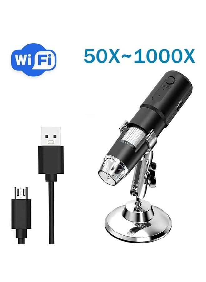Portable 1000X USB Digital Microscope Camera 50X-1000X Magnification with 8 LED Lights and Adjustable Metal Stand for Phone and Electronics Inspection - Image 5