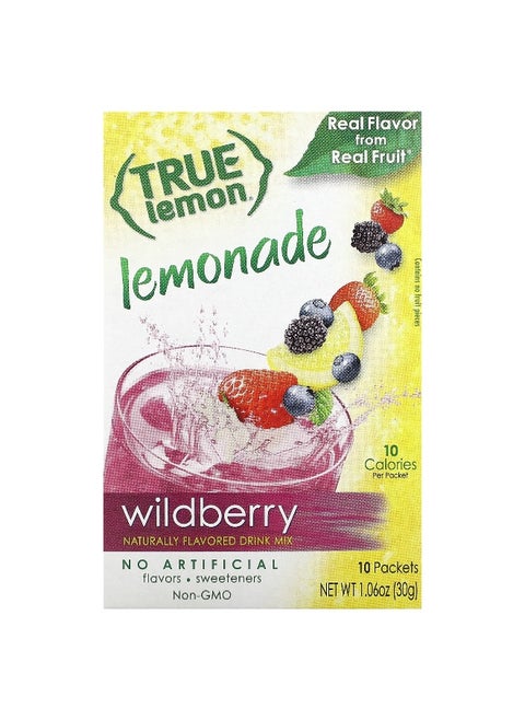 True Citrus, True Lemon,  Lemonade, Wildberry, 10 Packets, 0.11 oz (3 g) Each