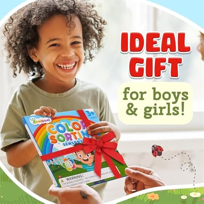 COLOR SORTING TOYS SENSORY TOYS, FINE MOTOR SKILLS TOYS FOR TODDLERS, COLOR MATCHING TOYS FLOWER PRESCHOOL LEARNING ACTIVITIES EDUCATIONAL CALM DOWN MONTESSORI TOYS FOR KIDS BOYS GIRLS AGES 1 - Image 4