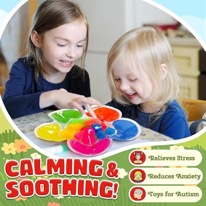 COLOR SORTING TOYS SENSORY TOYS, FINE MOTOR SKILLS TOYS FOR TODDLERS, COLOR MATCHING TOYS FLOWER PRESCHOOL LEARNING ACTIVITIES EDUCATIONAL CALM DOWN MONTESSORI TOYS FOR KIDS BOYS GIRLS AGES 1 - Image 5