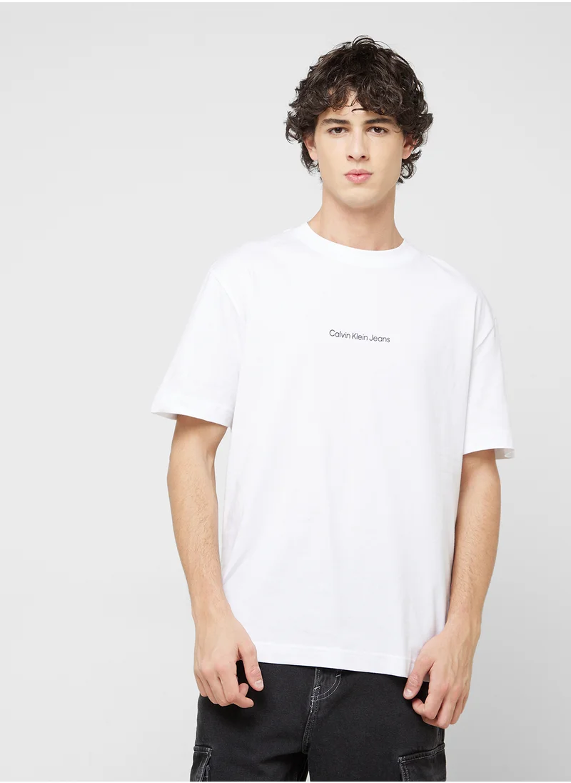 Calvin Klein Jeans Monogram Crew Neck T-Shirt