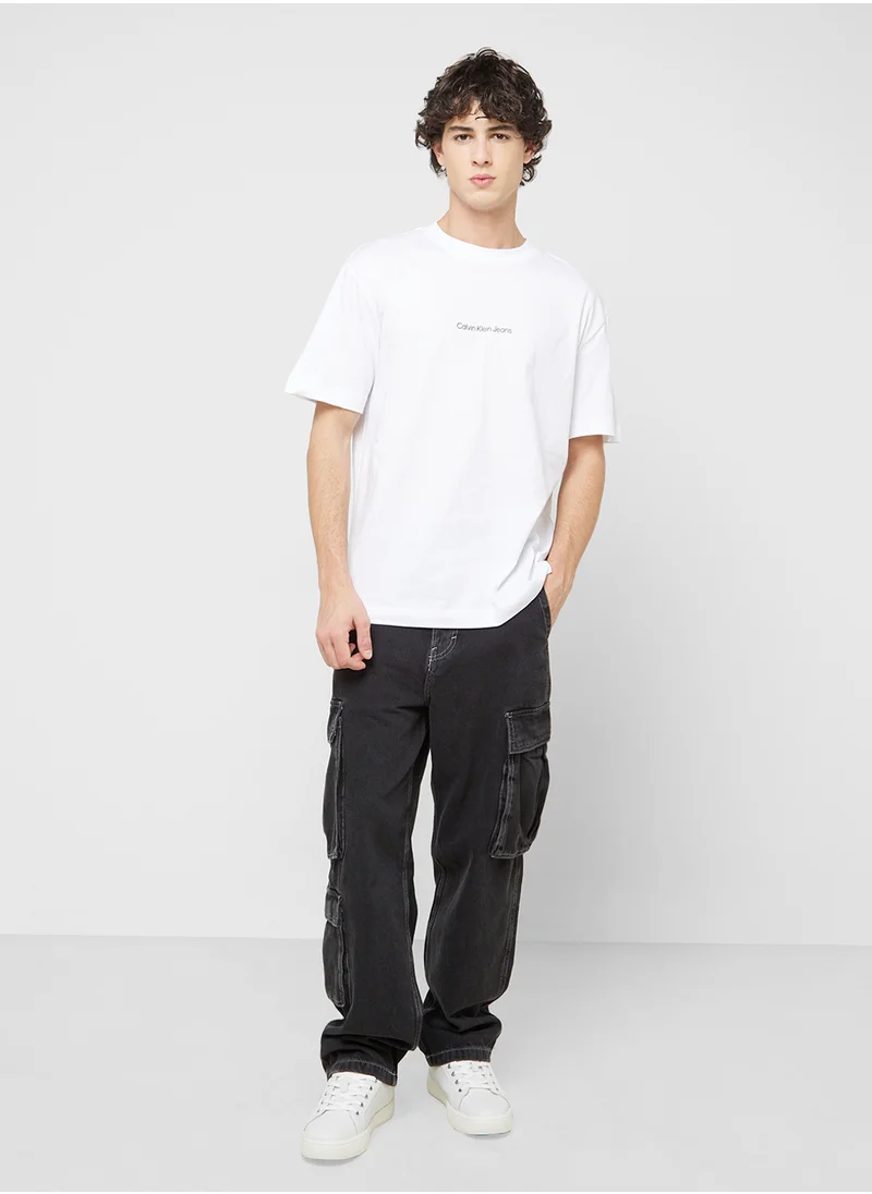 Calvin Klein Jeans Monogram Crew Neck T-Shirt