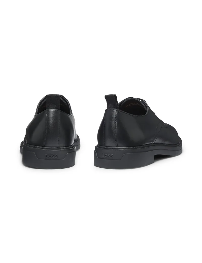 BOSS Leather Derby shoes with rubber outsole