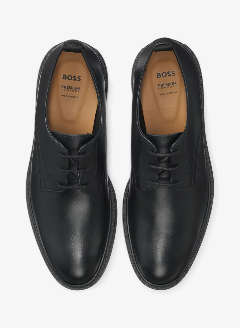 بوس أحذية ديربي جلد بنعل مطاطي