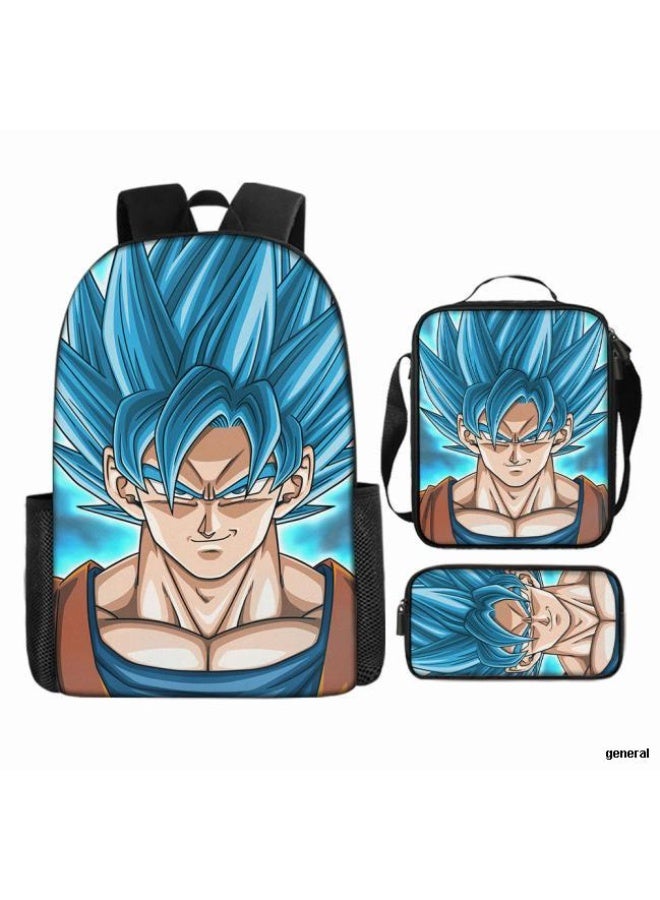 عام حقيبة الظهر المطبوعة الشائعة - مجموعة حقيبة الظهر المكونة من ثلاث قطع (يمكن استخدامها للطلاب والأطفال والأصدقاء للنزهات وتسلق الجبال وما إلى ذلك) - 4 - Image 1