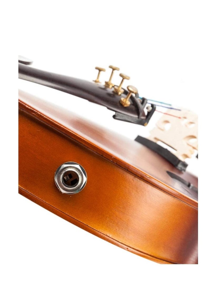 Megarya 4/4  EQ  Violin Solid Wood Natural Color  - Image 4