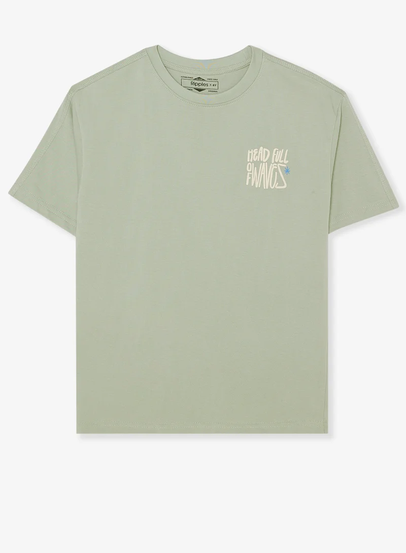 ريبلز مع نمشي Boys Drop Shoulder Tee