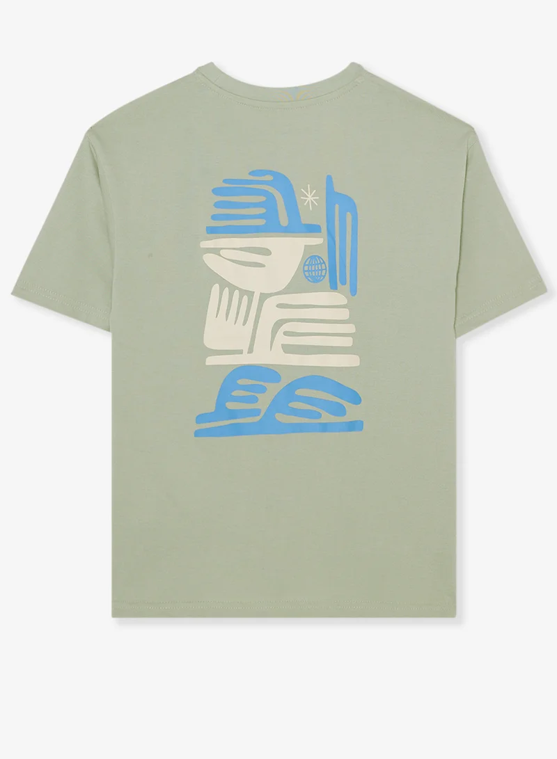 ريبلز مع نمشي Boys Drop Shoulder Tee
