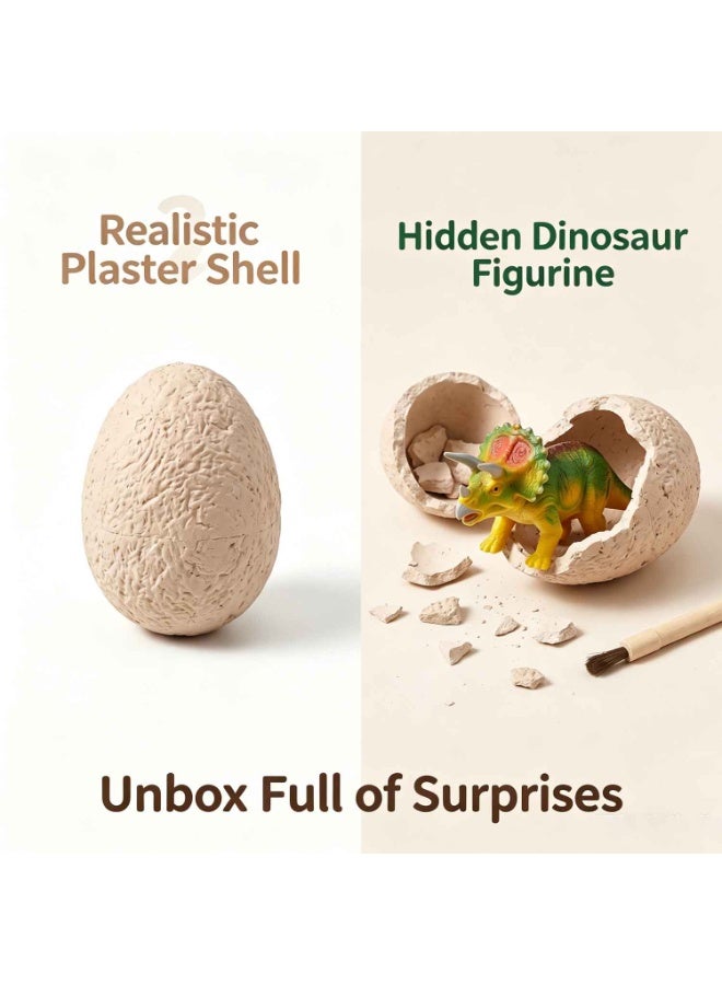 Dinosaur Eggs Dig Kit 12 Pack,Discover Different Dinos,Archaeology And Paleontology Toy,Dino Egg Excavation Stem Toys,For Boys Girls Kids Gift - Image 2