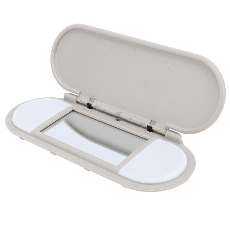 Sun Visor Vanity Mirror Cover - Grey High Strength ABS & Glass, Easy Installation - Makeup Mirror Cover for Cooper F54 F55 F56 F60 2015 to 2022 Car Interior - Image 3