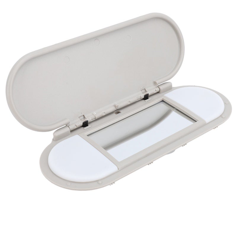Sun Visor Vanity Mirror Cover - Grey High Strength ABS & Glass, Easy Installation - Makeup Mirror Cover for Cooper F54 F55 F56 F60 2015 to 2022 Car Interior - Image 2