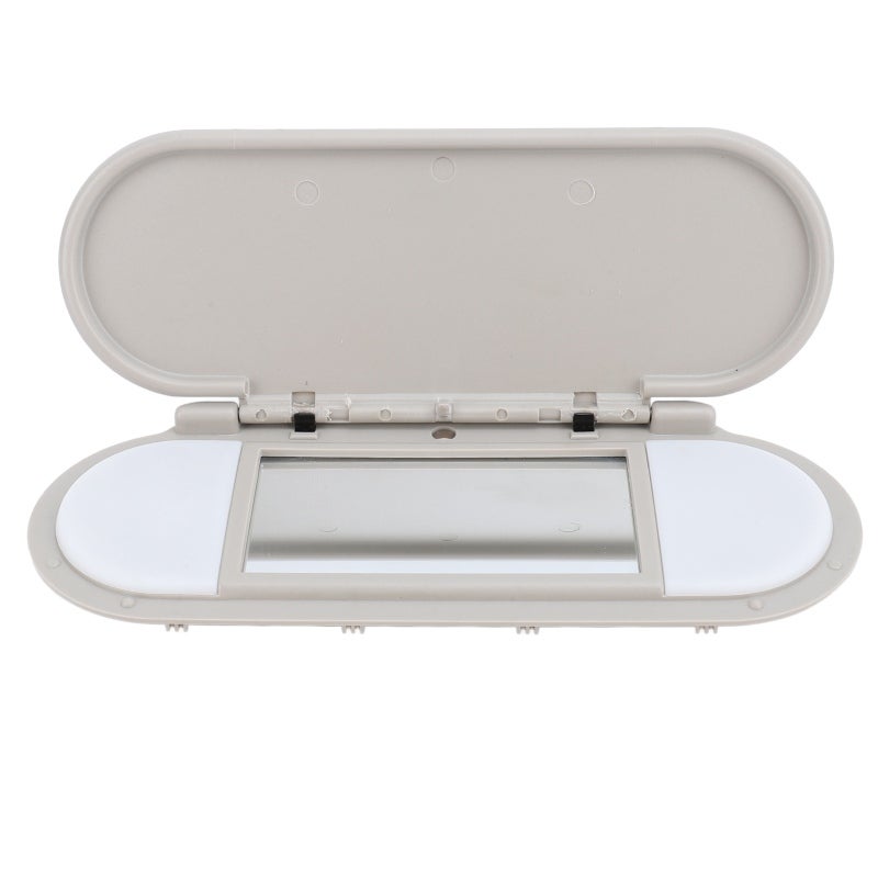 Sun Visor Vanity Mirror Cover - Grey High Strength ABS & Glass, Easy Installation - Makeup Mirror Cover for Cooper F54 F55 F56 F60 2015 to 2022 Car Interior - Image 1