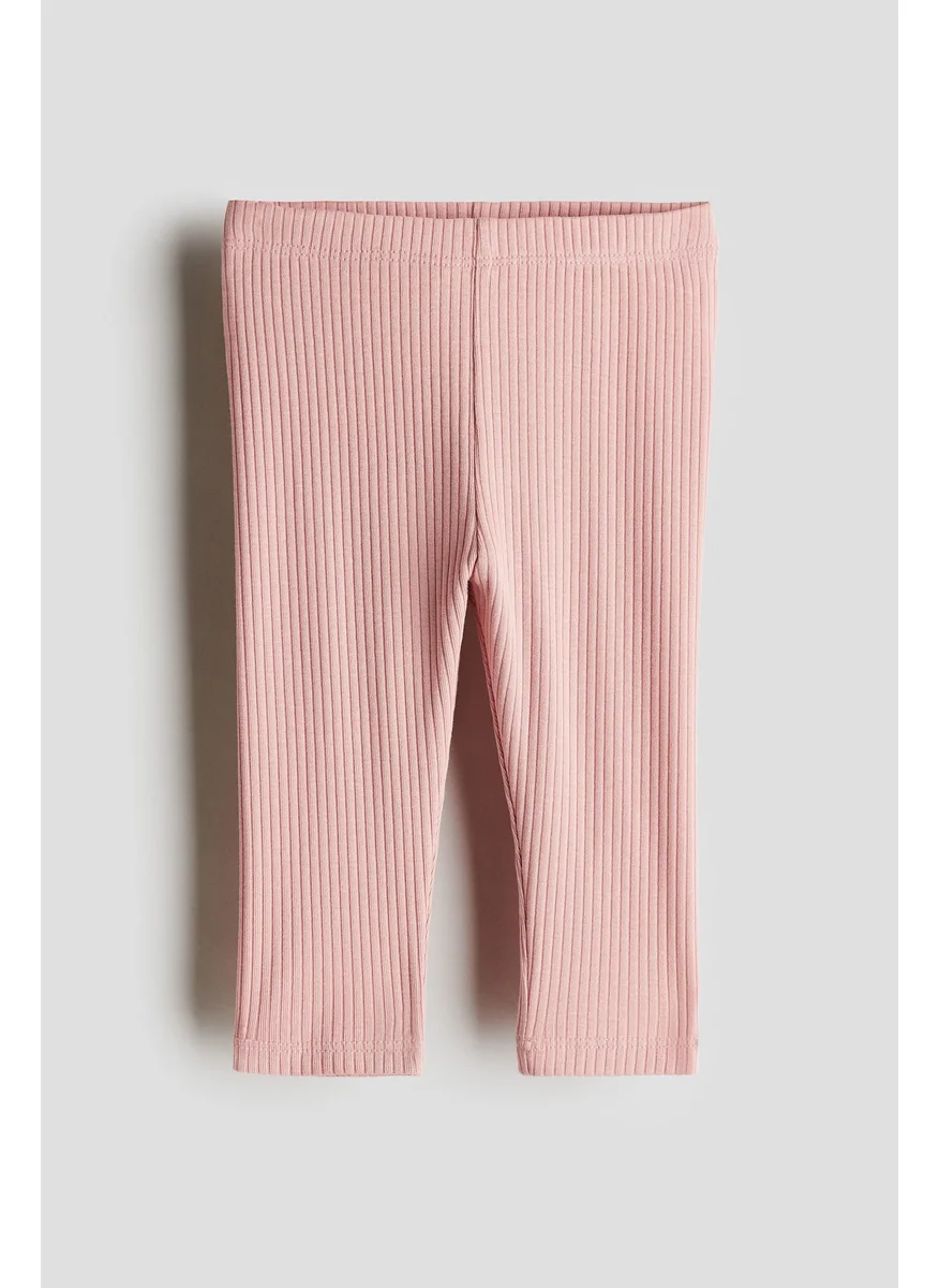 H&M Ribbed Cotton Leggings