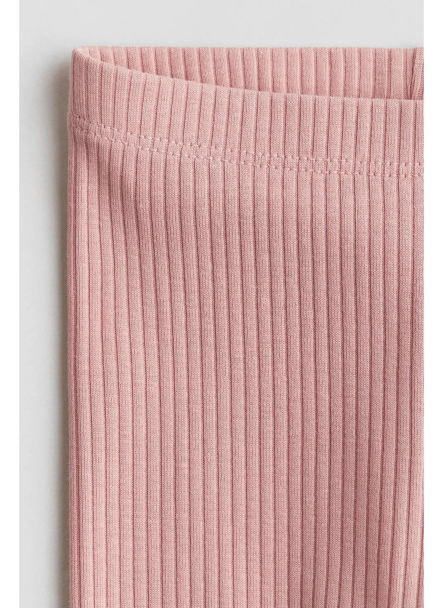 اتش اند ام Ribbed Cotton Leggings