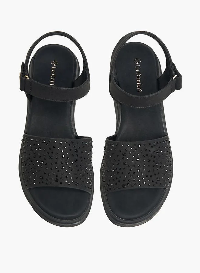 لو كونفورت Women Embellished Platform Sandals Ramadan Collection