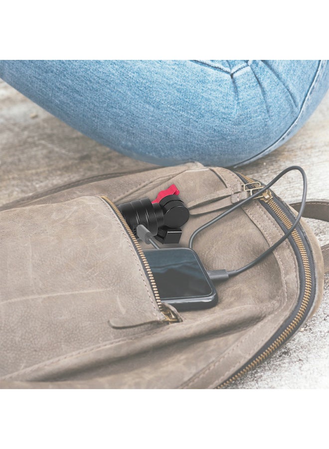 BGNing Is Suitable For GOPRO13 Stone 360X4 And Other Sports Cameras Portable Mobile Power Carbon Fiber Selfie Stick-Color:246mm Long Strong Magnetic Suction Cup Single Cold Shoe Carbon Fiber Selfie Stick - Image 5