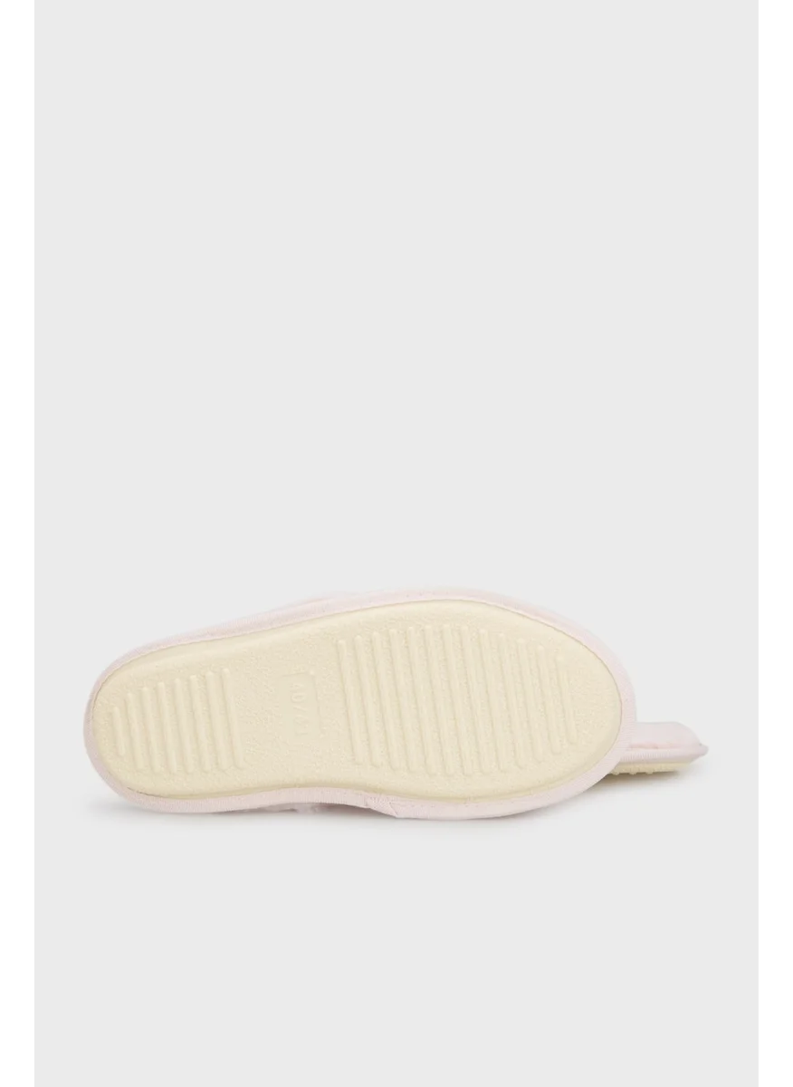 Lela Soft Texture Cross Plush Slippers Women Slippers 6722001
